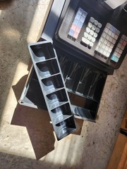 Sharp XE-A507 Electric Cash Register With Drawer NO KEY TESTED Business Black