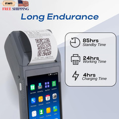 POS PDA Q2i Receipt Printer 58mm High Speed Thermal Printer wit Android 11 5.5’’