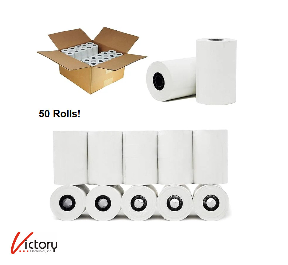 NEW BuyRegisterRolls 3-1/8″ x 90′ Thermal Receipt Paper | 50 Rolls (BPA-Free)