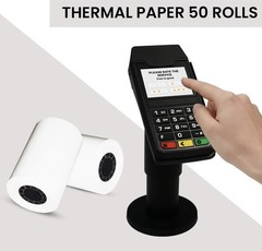 50 Roll 2-1/4″ x 50′ 85′ Thermal Paper Credit Card Cash Register POS Receipt