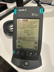 Symbol SPT1500 Barcode Scanner Palm Computing *Tested and Working* PLUS CRADLE