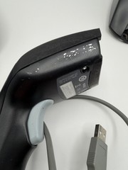 2 x Datalogic Heron D130 Black Handheld Barcode Scanner with Stand WORKS!