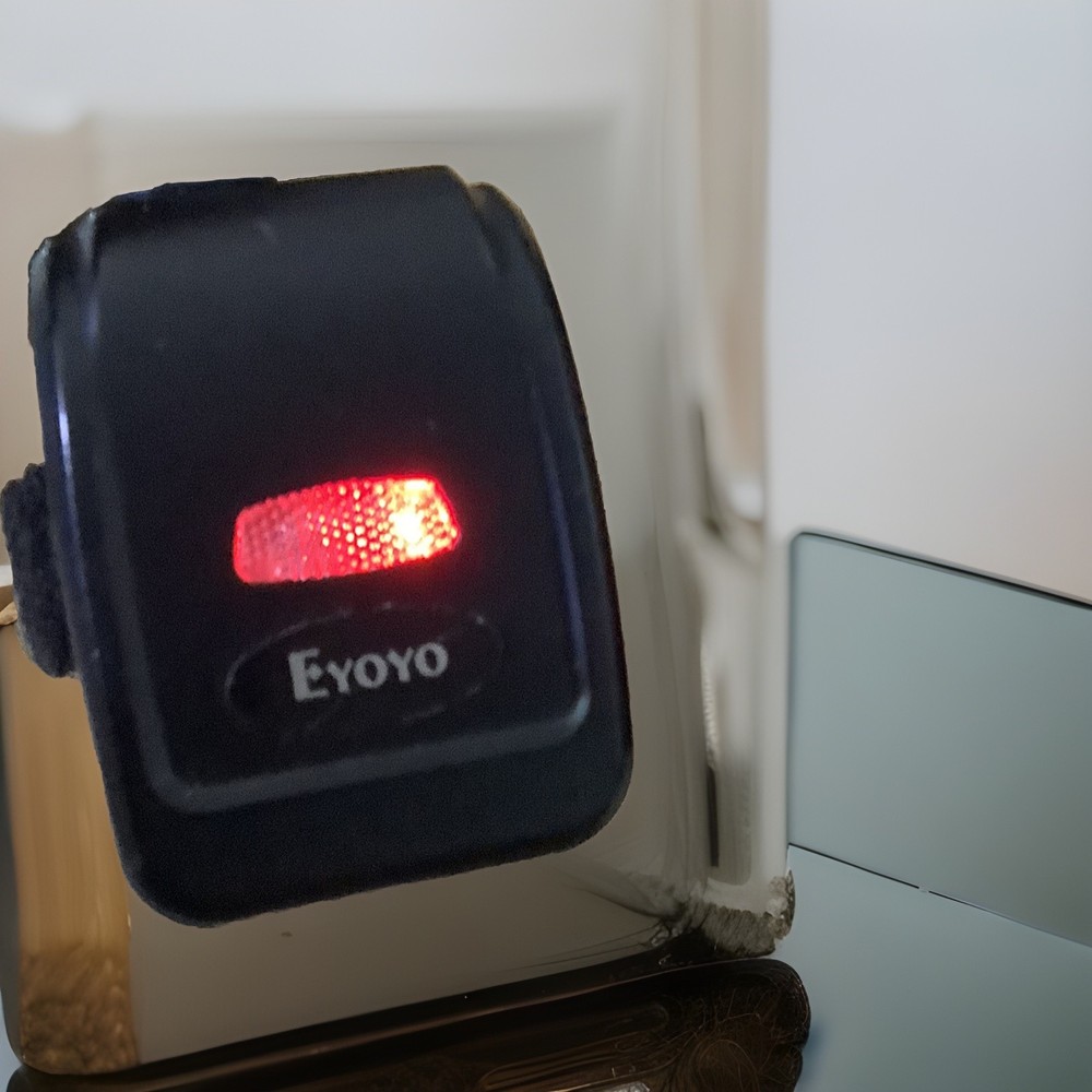 Eyoyo 1D 2D QR Code Finger Ring Scanner Wireless Wearable Barcode Scanner for PC