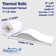 Thermal Paper Receipt Rolls BPA Free Grade A Pure 85 Bright White Paper Unique