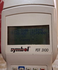 Symbol PDT3100 Handheld Scanner Portable Data Terminal w/ Base 2001 Model