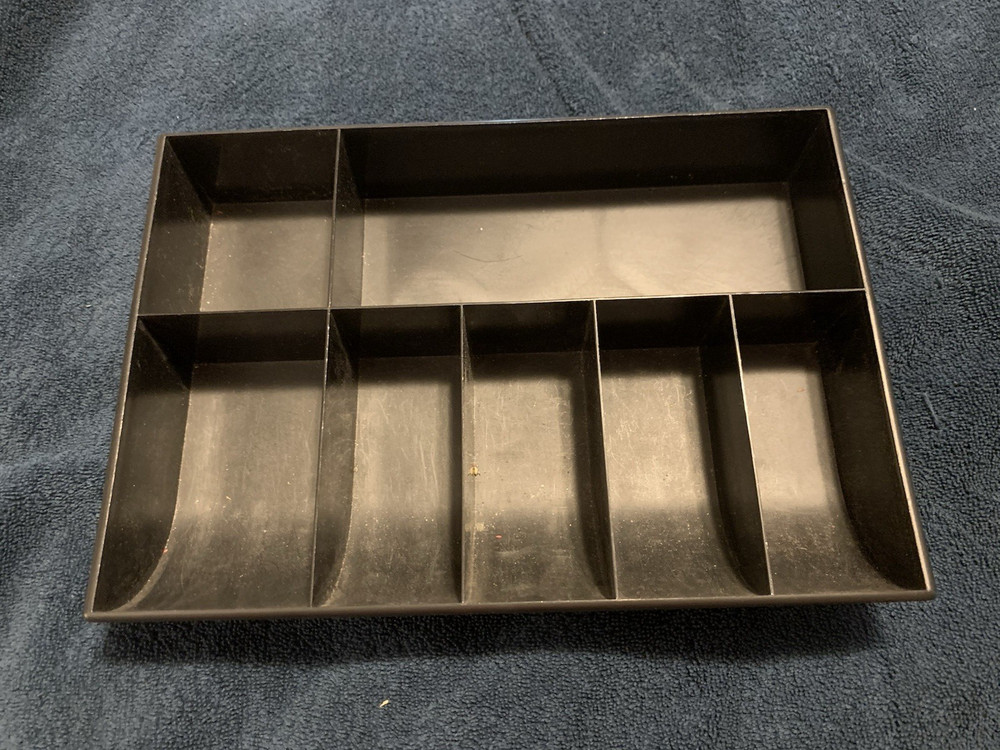 VINTAGE Plastic Cash Box Tray 10.75”x2.00”x7..50” USA
