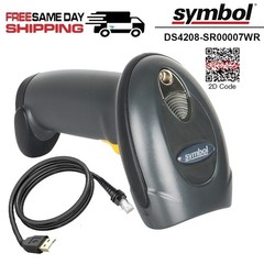 Zebra Symbol DS4208-SR00007WR 2D QR Code Barcode Scanner Reader w/ USB Cable