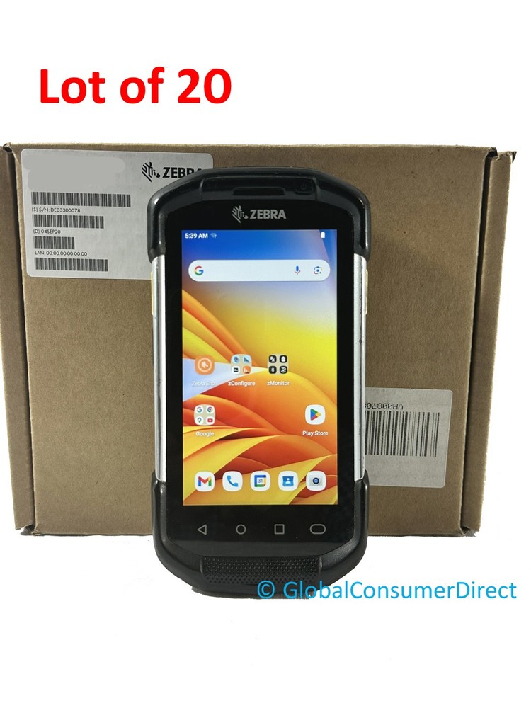 Lot of 20 Zebra TC77 Android 14 Barcode Scanner 1D/2D/QR TC77HL-5ME24BG-NA LTE