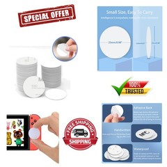 100 Adhesive NFC Coins – High-Quality NTAG215 Blank Tags, Waterproof Design