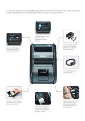 Brother RJ-3150 72mm Mobile Thermal Printer with USB, Bluetooth and Wireless
