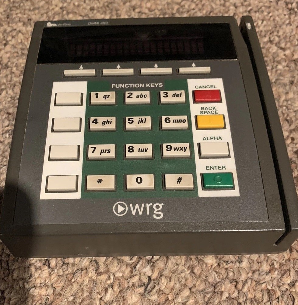 Vintage credit card Machine terminal scanner WRG Retro base body only untested