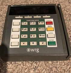 Vintage credit card Machine terminal scanner WRG Retro base body only untested