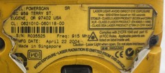 PSC POWERSCAN SR HAND HELD BARCODE SCANNER WITH CABLE AND CHARGING BASE
