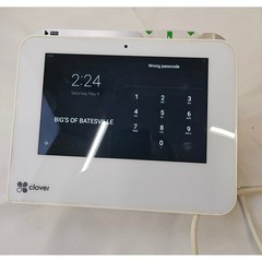 Clover Mini C302U Point of Sale POS System Terminal USB Hub Works Locked No Cord