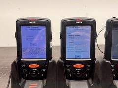 Lot Of 10 Janam XM66 Mobile Computers w/ CRD-P4 4-Slot Chargers – P21