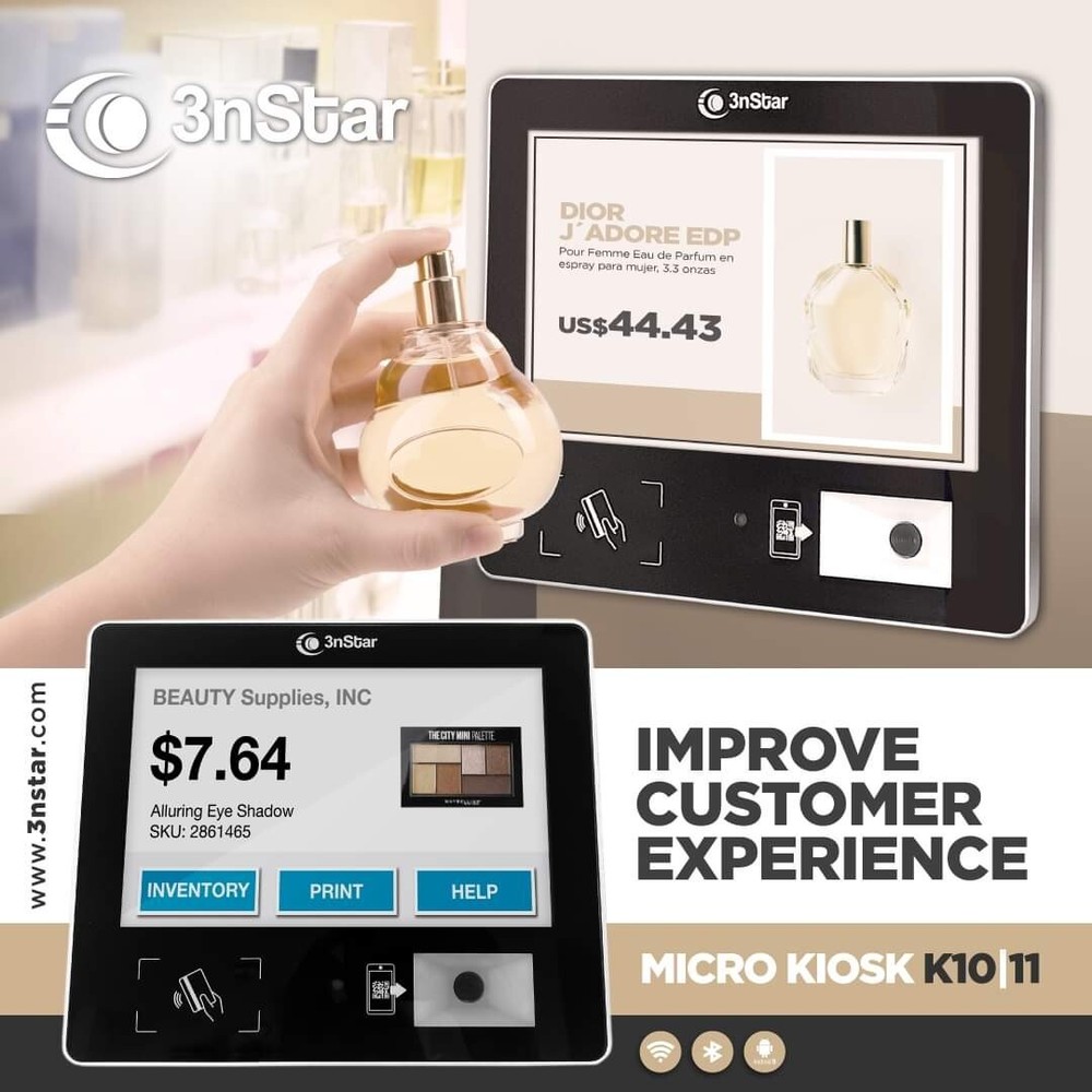 3nStar ANDROID 11 Micro Kiosk K10 Power Over Ethernet Wi-fi, Bluetooth