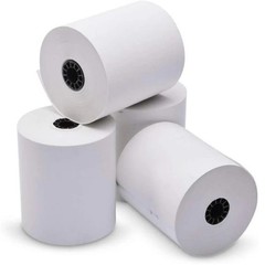 Watson Distributing 3″ x 165′ White 1-Ply Bond Paper Rolls – 50/Case