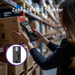 Android 14 Barcode Scanner H68T, Handheld PDA w/Zebra SE4710 Scan Black