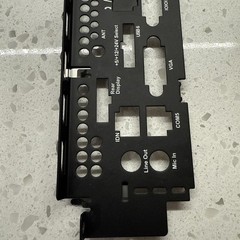 Micros POS Workstation 5A Faceplate Rear I/O Panel Cover Point Of Sale @MB86