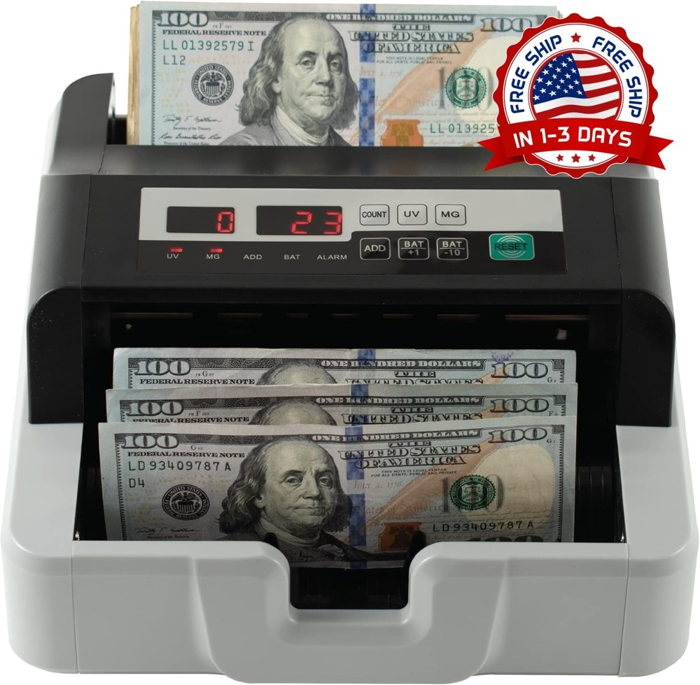 Maquina Para Contar Contadora De Billetes Con Deteccion De Billetes Falsos UV/MG