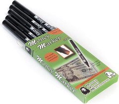 Money Marker (5 Counterfeit Pens) – 5 Count (Pack of 1), Black