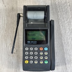 Lipman NURIT 3010 Wireless POS Credit Card Terminal w Case Charger Powers On