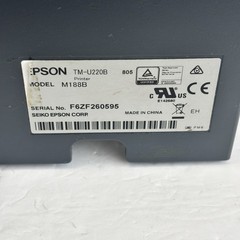 Epson TM-U220B Receipt Printer M188B with New Ribbon and Power Adapter Tested