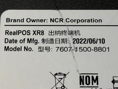 NCR RealPOS XR8 7607 POS Terminal, i5-6500TE, 16GB,256GB SSD, W10 Key, Warranty