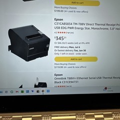 New Unopened Epson TM-T88V Thermal PUSB Receipt Printer