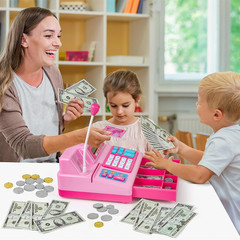 Calculator Cash Register Toy Gift for Kids Age 3, 4, 5, 6, 7, 8+ Year Old, 103 P