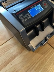 Money Counter Machine with 3 Screens, UV/IR/DD/MG/MT Counterfeit Detection-USED
