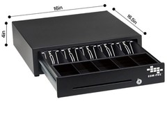 EOM POS Heavy Duty Cash Drawer with Mounting Brackets for Receipt Printers