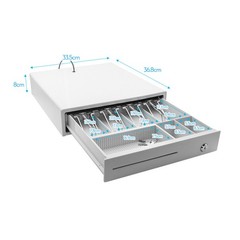 Heavy Duty 4 Grid POS Cash Drawer With Lock RJ11 Interface For Smart POS System