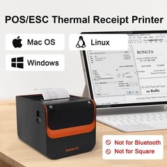 Portable POS Printer with 203 dpi & Auto Cutter – Ideal for Retail & Restaurants