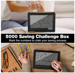 Cash Vault Wooden Savings Box Wooden Cash Saver Money Saving Box With Countdown
