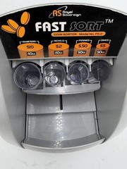 🔥Royal Sovereign FS-2 Electric Fast Sort Coin Sorter 40Q 40N 50P 50D Capacity🔥
