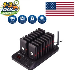 TD157 Restaurant Pager System: 984ft Range with 16 Pagers for Ultimate Service
