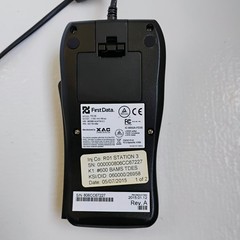 First Data FD-35 POS Credit Card Terminal Reader Works With Box & Instructions