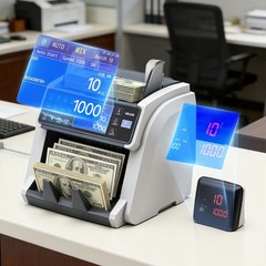 Money Counter Machine Mixed Denomination CIS UV MG IR DD DBL HLF Detection