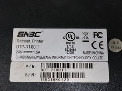 SNBC BTP-R180II Thermal Receipt Printer USB Serial Ethernet Auto Cutter POS