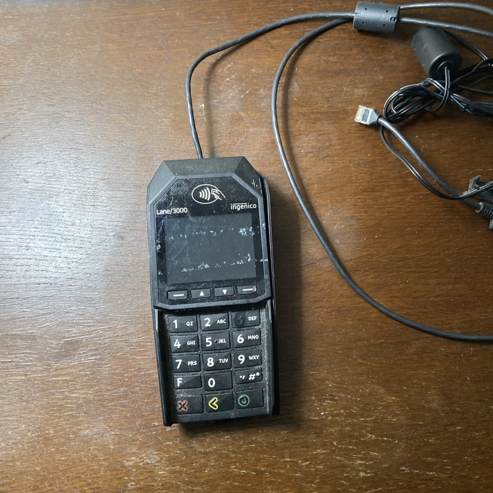 Ingenico Lane 3000 CL/Eth USB Pin-Pad Credit Card Machine Terminal