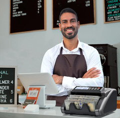 Contadora de Billetes con Conteo de Valor para USD y EUR, Detección de Billetes