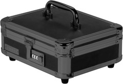 Locking Cash Box with Bill and Coin Tray, Combination Lock, 8.5 X 4 X 10 Inches,