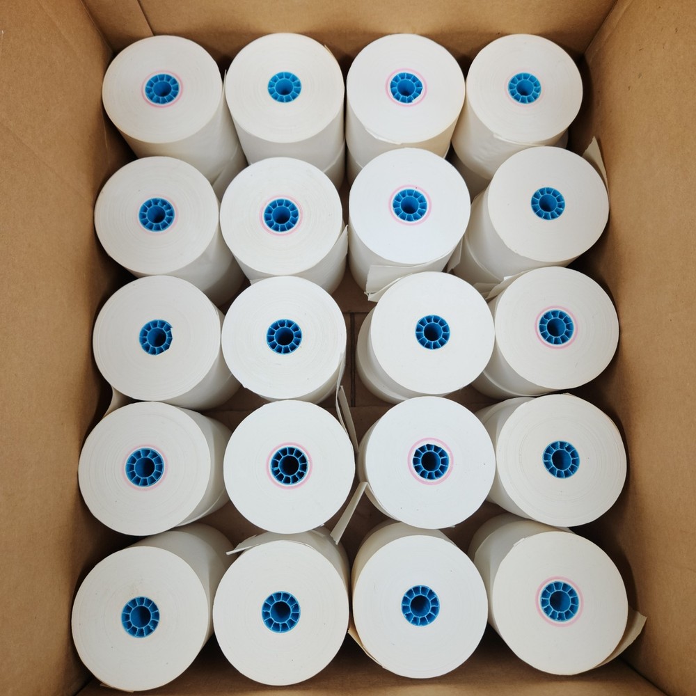 Lot 40 Ampad Adding Machine Calculator Rolls 27-100 White Bond 2 1/4 x 150ft NOS