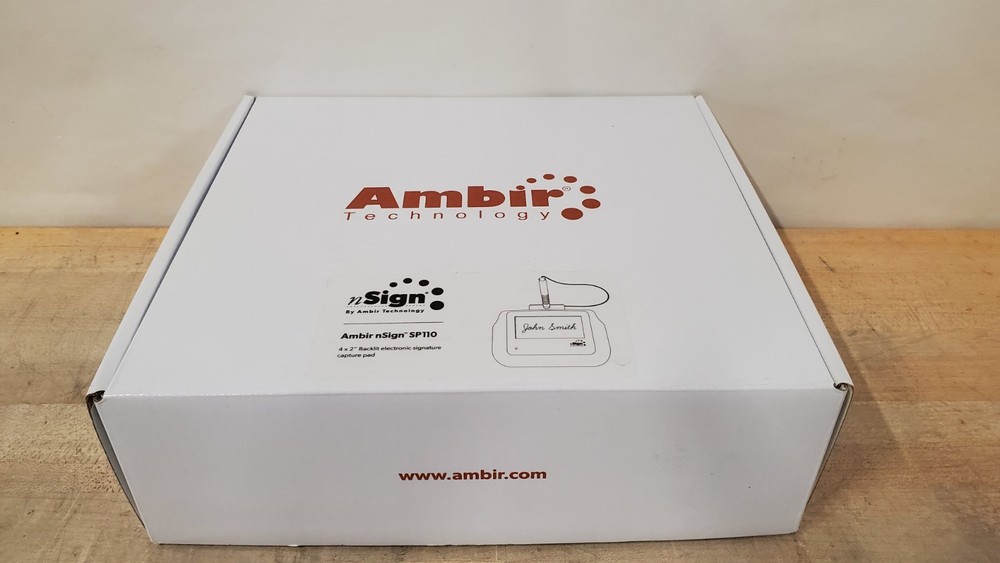 NEW IN BOX Ambir Technology SP110 Signature Pad