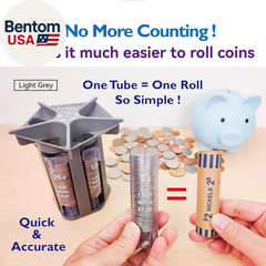 Change Sorter Tube as Coin Counter Machine with Coin Wrappers, Coin Sorter Chang