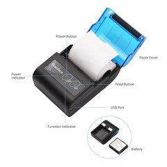 Portable 58mm Thermal Receipt Printer BT USB Wireless Android POS New
