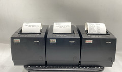 LOT OF 3 Wincor Nixdorf TH230+ Thermal Receipt Printer TESTED WORKS / NO PWR AC