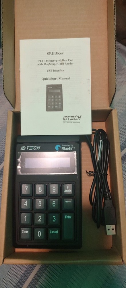 IDTech IDSK-534833TEB SREDKey MagStripe USB Credit Card Reader