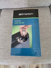 Emerson Automatic Coin Sorter 4-Barrel Electric Electronic Coin Sorter, Wired